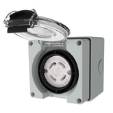 NEMA L14-30c 30Amp Locking Female Plug Box for generators welding machines